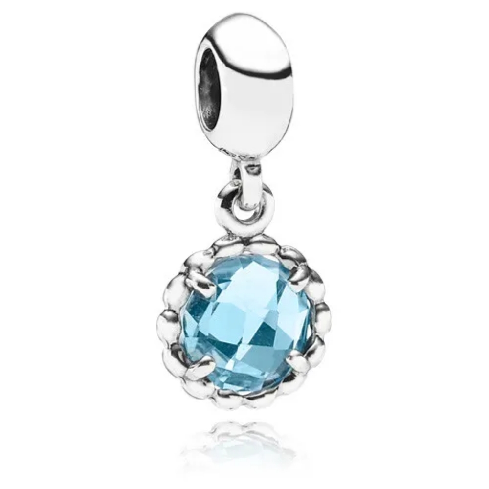Pandora Cool Breeze Blue Topaz Dangle